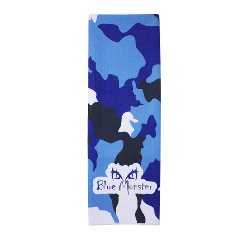 Blue Monster Graphic Camo Towel