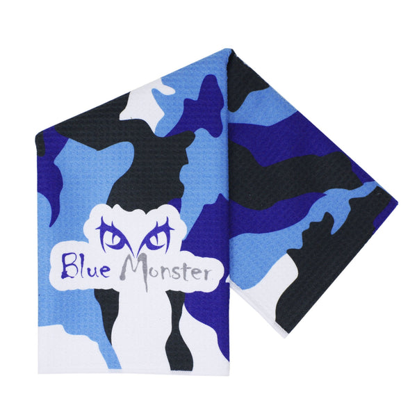 Blue Monster Graphic Camo Towel