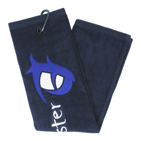 Blue Monster 'Eye' Trifold Golf Towel Navy