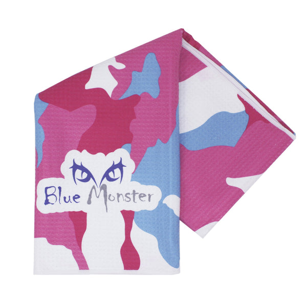 Blue Monster Graphic Camo Towel