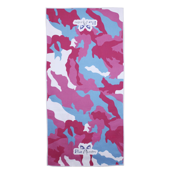 Blue Monster Graphic Camo Towel