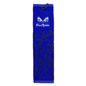 Blue Monster 'Fur' Trifold Golf Towel