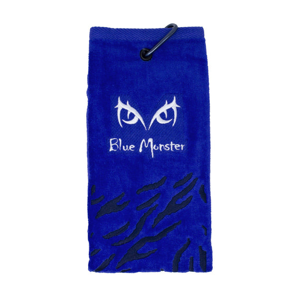 Blue Monster 'Fur' Trifold Golf Towel