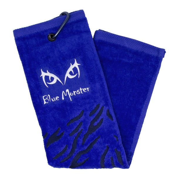 Blue Monster 'Fur' Trifold Golf Towel