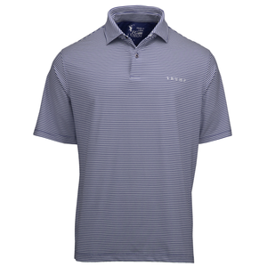 Owens Stripe Tech Polo - Marine