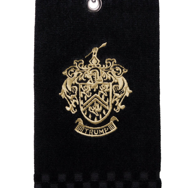 Black Tri-fold Golf Towel