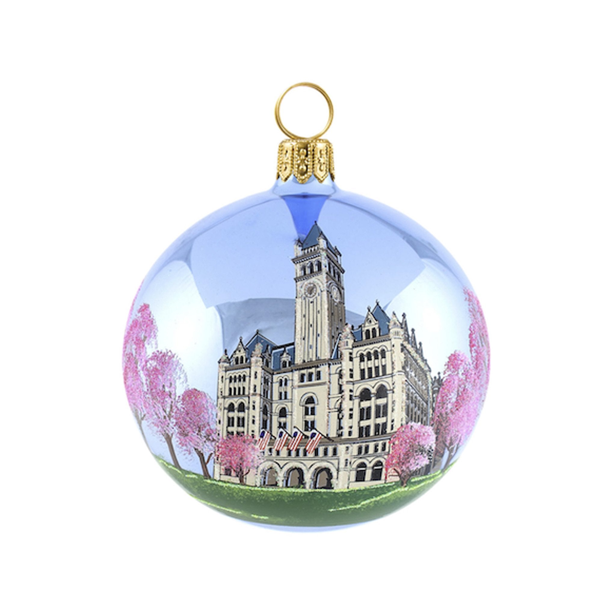 Washington DC Cherry Blossom Ball Ornament