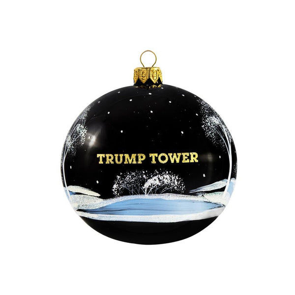 Trump Tower NY Round Ball Ornament