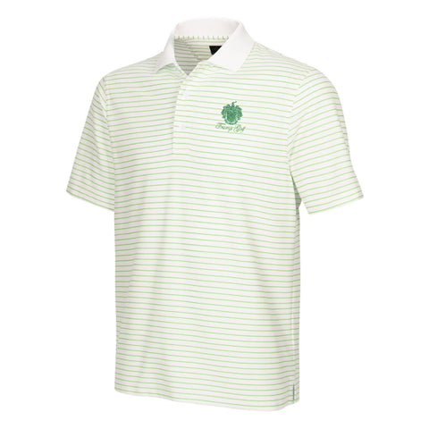 Performance Stripe Micro Pique Polo