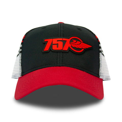 Red & Black Mesh Back Hat