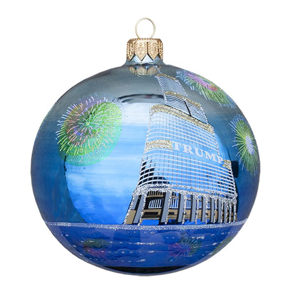 Trump Chicago Fireworks Ornament