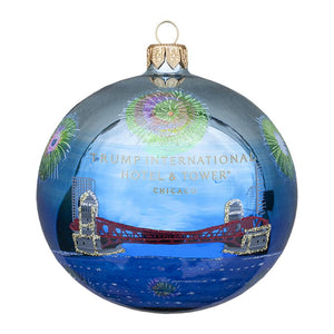Trump Chicago Fireworks Ornament