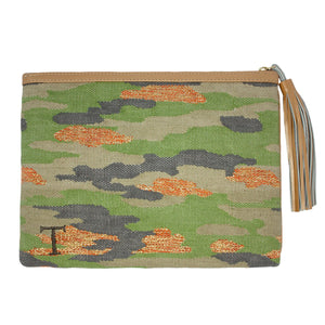 Zippered Camo Clutch