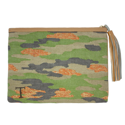 Zippered Camo Clutch