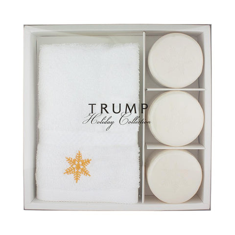 Snowflake Hand Towel & Soap Set