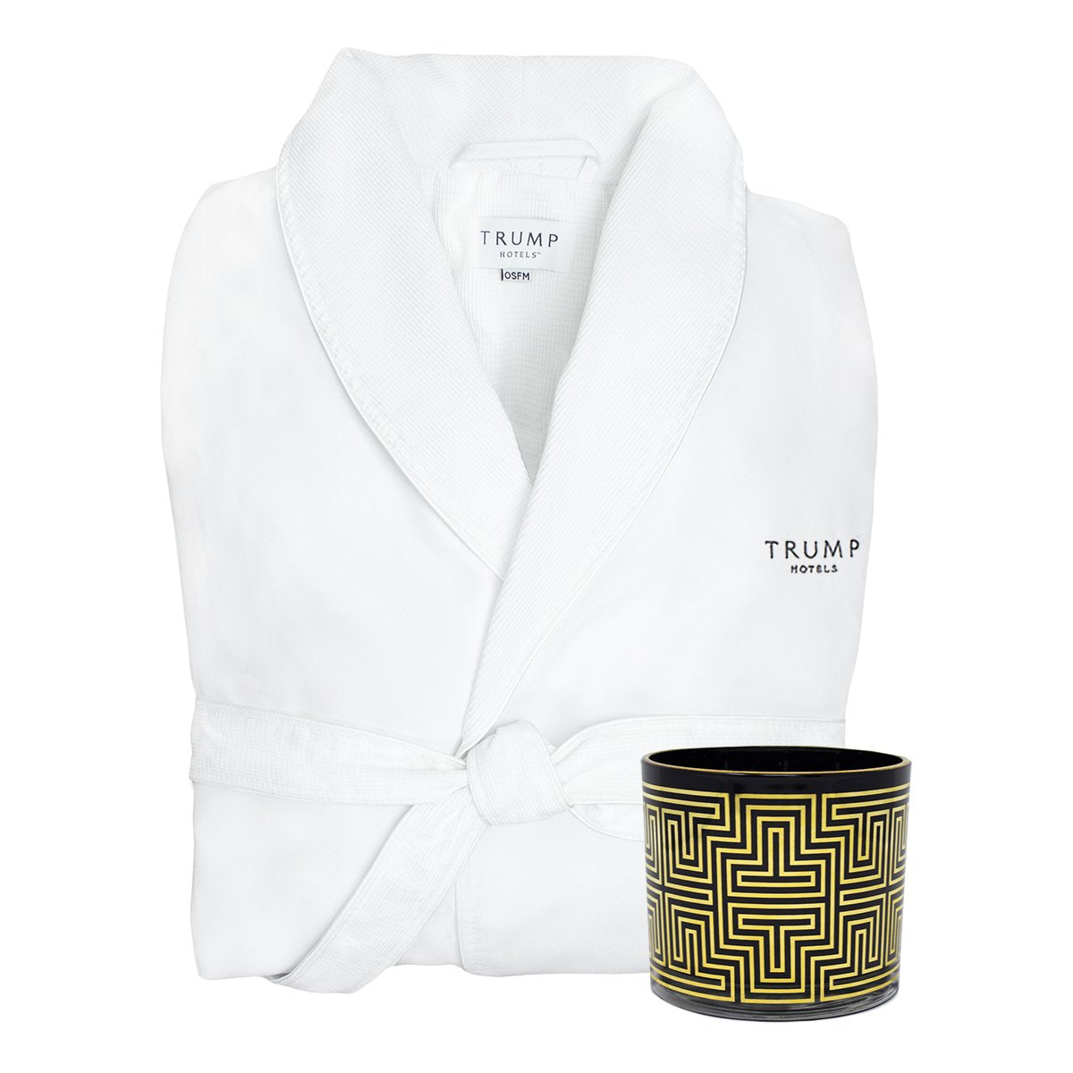 Deluxe Trump Spa Robe with Signature Candle