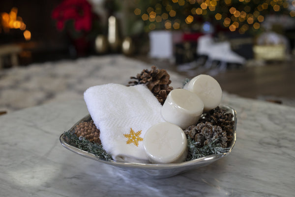 Snowflake Hand Towel & Soap Set