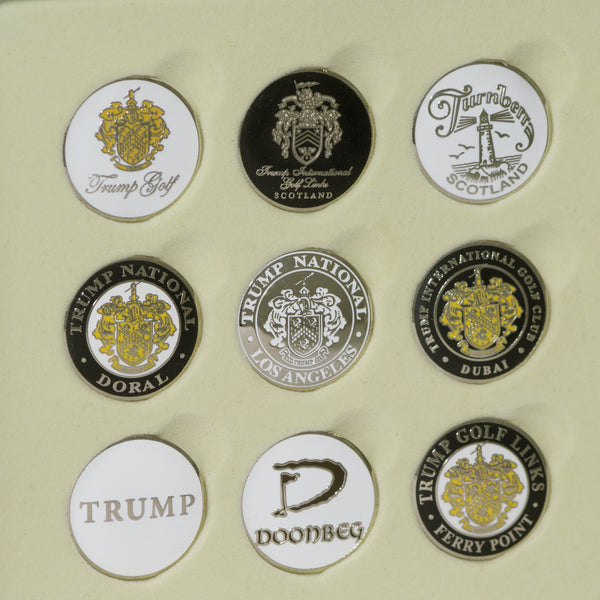 Trump Golf Ball Marker Collection Tin