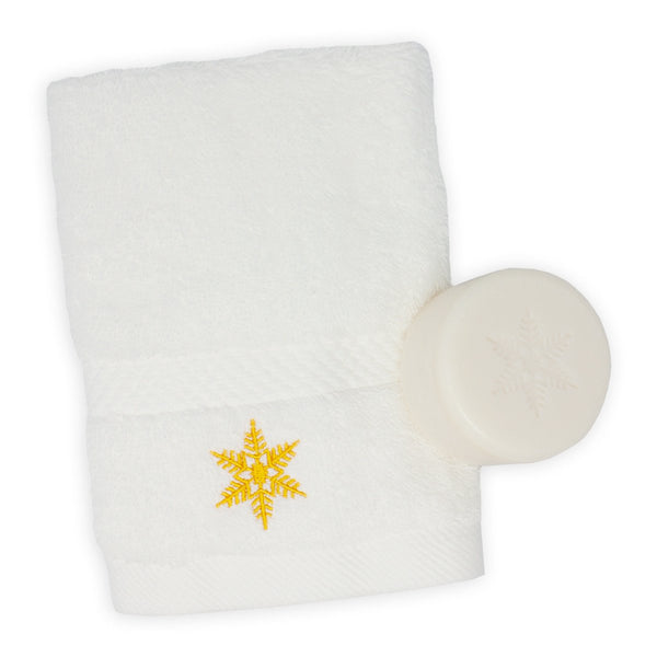 Snowflake Hand Towel & Soap Set